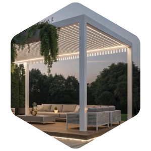 Pergola bioclimatique et pergola fixe dans l'Oise